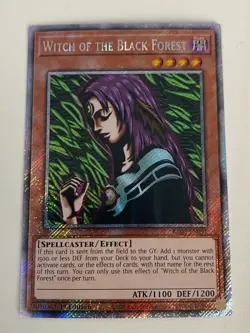 Yugioh Witch of the Black Forest x 3 - 1st Platinum Secret Rare NM - Free Holo A - Image 2