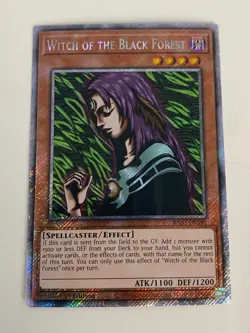 Yugioh Witch of the Black Forest x 3 - 1st Platinum Secret Rare NM - Free Holo A - Image 3