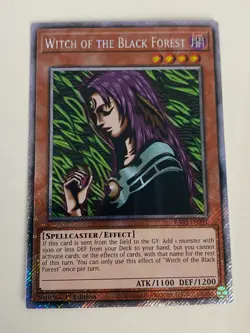 Yugioh Witch of the Black Forest x 3 - 1st Platinum Secret Rare NM - Free Holo A - Image 4