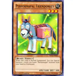 Yugioh! LP Performapal Friendonkey - SECE-EN003 - Common - 1st Edition Lightly P - Image 1