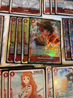 Complete Rayleigh Deck One Piece W alt Art Luffy Op12 - Image 2