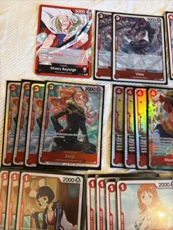 Complete Rayleigh Deck One Piece W alt Art Luffy Op12 - Image 4
