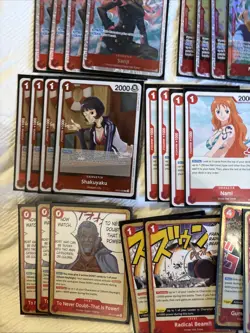 Complete Rayleigh Deck One Piece W alt Art Luffy Op12 - Image 5