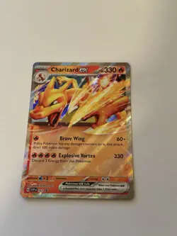 Pokemon TCG Scarlet and Violet Charizard EX SVP161 Black Star Promo Card - Image 2