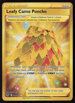 Leafy Camo Poncho - 214/195 - Secret Rare - Silver Tempest - Pokemon Card - NM/M - Image 1
