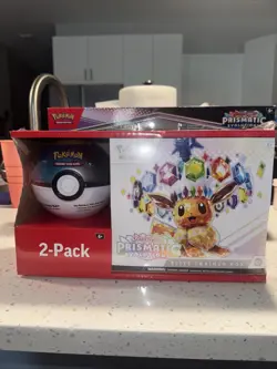 Pokemon TCG Prismatic Evolutions Elite Trainer Box ETB W/ Pokeball Tin *Pokeball - Image 1