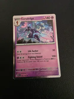 Pokemon Card Ceruledge Cosmo Holo Rare 098/193 Near Mint - Image 1