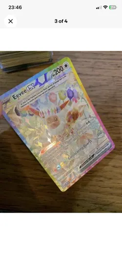NM! Eevee ex (167/131) Prismatic Evolutions Special Illustration Pokemon Card - Image 3