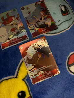 One Piece TCG 2023 Gift Collection Promo Lot of 3 Cards Tony Chopper Luffy Nami - Image 4