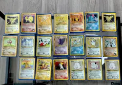 Vintage Pokemon TCG Cards 20 card collection base set 1997- 1999 - Image 1