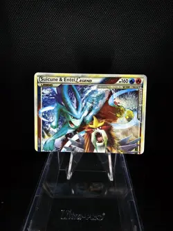 Pokemon TCG Unleashed Suicune and Entei Legend Top 94/95 Holo Card LP - Image 2