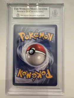 Pokemon Meowth TCG Jungle Promo Card 56/64 Gold Border Beckett 8.5 - Image 2