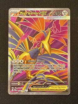 Mega Skarmory ex Ultra Rare Full Art 106/088 Pokemon Perfect Order Card NM - Image 1