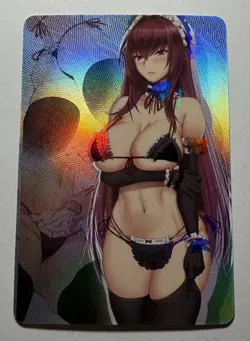 SEXY HEROINE WAIFU Scathach FATE ACG PREMIUM HOLOFOIL CARD NM - Image 1