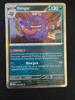 Pokemon Gengar 050/088 Perfect Order ME03 Rare Holo TCG Card NM/M - Image 1
