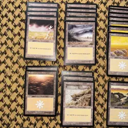 MTG Plains Land Lot (39) – Mirage, Tempest, Urza’s Legacy, Masques, Odyssey Old - Image 3