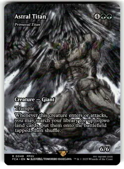 Astral Titan - Primeval Titan (Showcase) - FINAL FANTASY: Through the Ages - MTG - Image 1