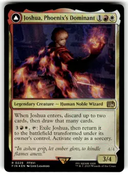 FOIL - Joshua, Phoenix's Dominant - FINAL FANTASY - MTG - Image 1