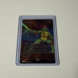 MTG Leo's Katana - (Borderless) Teenage Mutant Ninja Turtles Eternal-Legal Foil - Image 1
