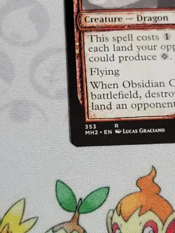 C2847 MAGIC MTG MODERN HORIZONS 2 OBSIDIAN CHARMAW #353 SHOWCASE NM RARE - Image 4