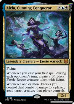 Alela, Cunning Conqueror [WOC - 3] - NM [Foil] TCG MTG - Image 1