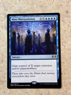 MTG NM Mass Manipulation [Ravnica Allegiance] - Image 1