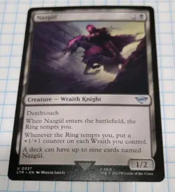 Nazgul U The Lord of the Rings: Tales of Middle earth 337 LP Normal MTG - Image 1