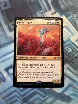 MTG Foil Sliver Legion NM (1149) SLD Please See Pics - Border ‘Lip’ Factory Cut - Image 1