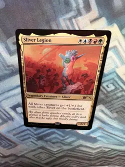 MTG Foil Sliver Legion NM (1149) SLD Please See Pics - Border ‘Lip’ Factory Cut - Image 3
