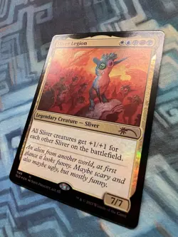 MTG Foil Sliver Legion NM (1149) SLD Please See Pics - Border ‘Lip’ Factory Cut - Image 4