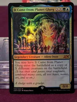 GALAXY FOIL It Came from Planet Glurg Unfinity Magic MTG Legendary Creature #455 - Image 1