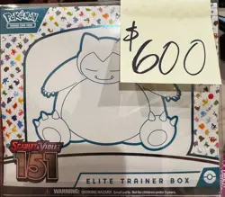 Pokemon 151 ETB Elite Trainer Box Scarlet & Violet Factory Sealed - Image 1