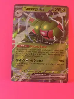 Pokemon TCG Yanmega EX Double Rare Holo 003/182 Sv10: Destined Rivals - Image 1