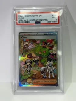 2024 POKEMON PAF EN-PALDEAN FATES SPECIAL ILLUSTRATION RARE #236 CLIVE PSA 9 - Image 1
