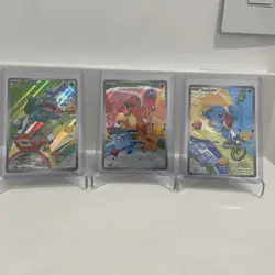 Pokemon TCG First Partner Illustration Collection Series 1 Kanto GEN 1 Starters - Image 1
