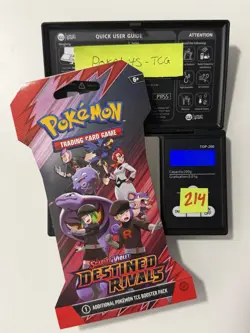 (HEAVY)🔥 32.80g Pokemon TCG Destined Rivals Sleeved Booster Pack Factory Sealed - Image 1
