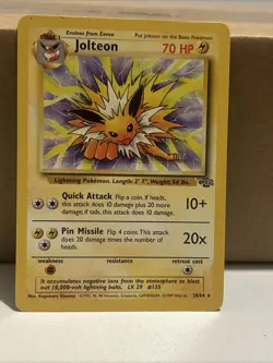 1999 Pokemon TCG Jolteon Jungle 20/64 Rare - Image 1