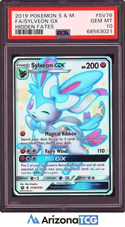 Pokemon 2019 Shiny Sylveon GX SV76/SV94 Shiny Vault Hidden Fates GEM MINT PSA 10 - Image 1