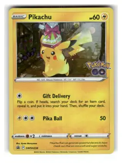 Pikachu SWSH234 Cosmo Holo Promo Sword & Shield Promo Pokemon Near Mint - Image 1