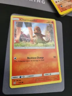 Pokemon TCG Detective Pikachu Charmander Holo 4/18 - Image 2