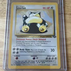Pokemon TCG Snorlax Jungle 27/64 Rare Regular 90 HP 1999 Wizards Unlimited - Image 1