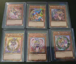6 Dark Magician Girl Set Platinum Secret Quarter Century Alt Art NM YuGiOh TCG - Image 1