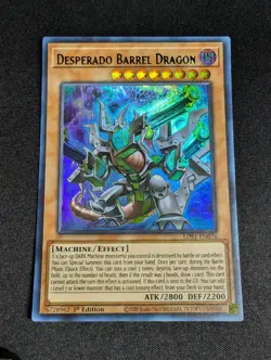 Yugioh - Desperado Barrel Dragon LDS1-EN076 1st Ultra (Green) NM - Image 1