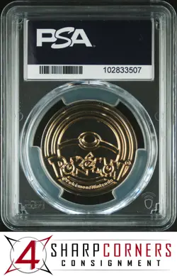 2022 POKEMON COIN PROMO SWSH ULTIMATE PREMIUM COLL GIGANTAMAX CHARIZARD PSA 8 - Image 2