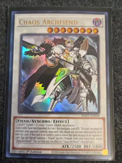 YuGiOh Chaos Archfiend Ultra Rare 1st Edition PHHY-EN039 NM - Image 1