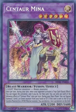 Yugioh - Centaur Mina (Secret Rare) (1st Edition) - BROL-EN020 (P) - Image 1