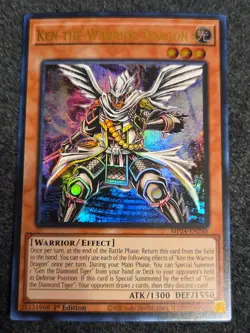 YuGiOh! - Ken the Warrior Dragon MP24-EN246 Ultra Rare 1st Edition Near Mint - Image 1