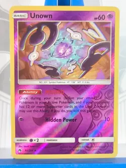 Unown 92/214 - Reverse Holo Rare - Sun & Moon - Lost Thunder - Pokemon TCG - Image 1