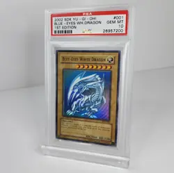 2002 YUGIOH STARTER DECK KAIBA 1ST ED SDK-001 BLUE EYES WHITE DRAGON PSA 10 - Image 2