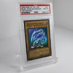2002 YUGIOH STARTER DECK KAIBA 1ST ED SDK-001 BLUE EYES WHITE DRAGON PSA 10 - Image 3